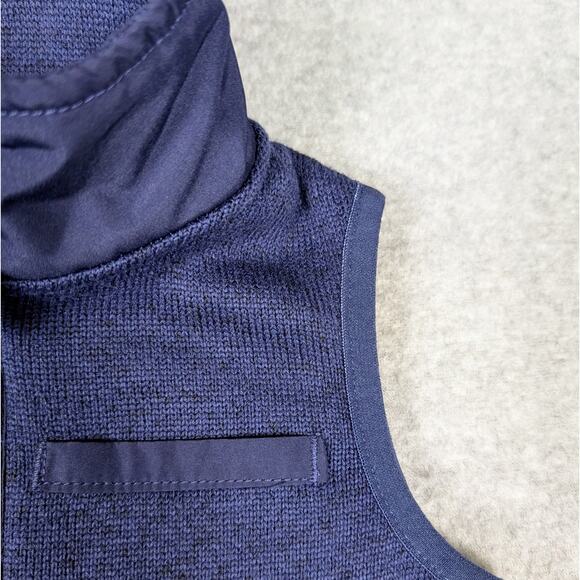 Carter’s Sweater Knit Fleece Vest Boys 4 Navy Blue Full Zip Pockets Preppy - Picture 3 of 10